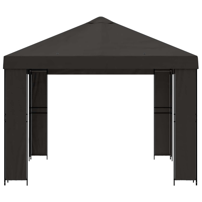 Altana 4 × 3 m antracytowy Poliester i Stal 190 gsm