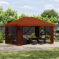 Altana 4 × 3 m terakota Poliester i Stal 190 gsm