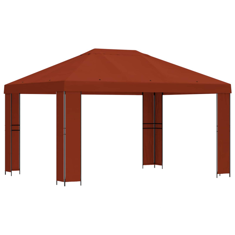 Altana 4 × 3 m terakota Poliester i Stal 190 gsm