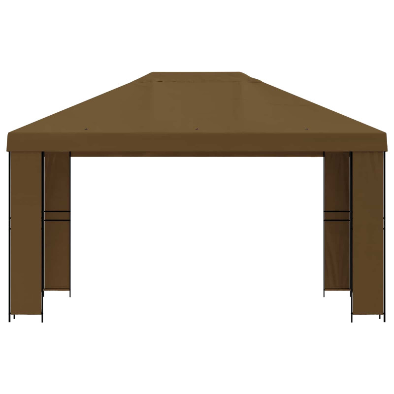 Altana 4 × 3 m Ciemnoszary Poliester i Stal 190 gsm