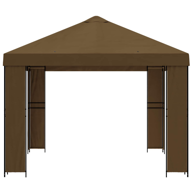 Altana 4 × 3 m Ciemnoszary Poliester i Stal 190 gsm