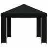 Altana 4 × 3 m Czarny Poliester i Stal 190 gsm