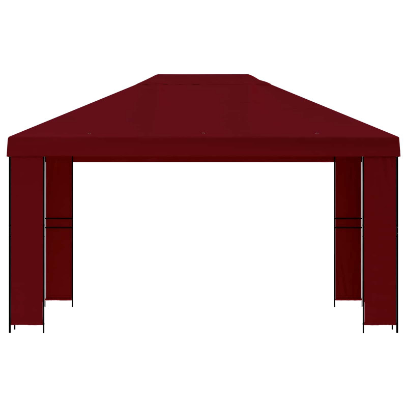 Altana 4 × 3 m bordowy Poliester i Stal 190 gsm