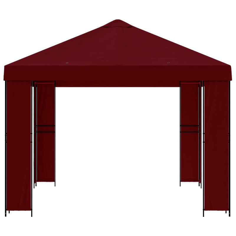 Altana 4 × 3 m bordowy Poliester i Stal 190 gsm