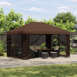 Altana 4 × 3 m brązowy Poliester i Stal 190 gsm