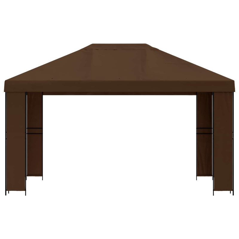 Altana 4 × 3 m brązowy Poliester i Stal 190 gsm