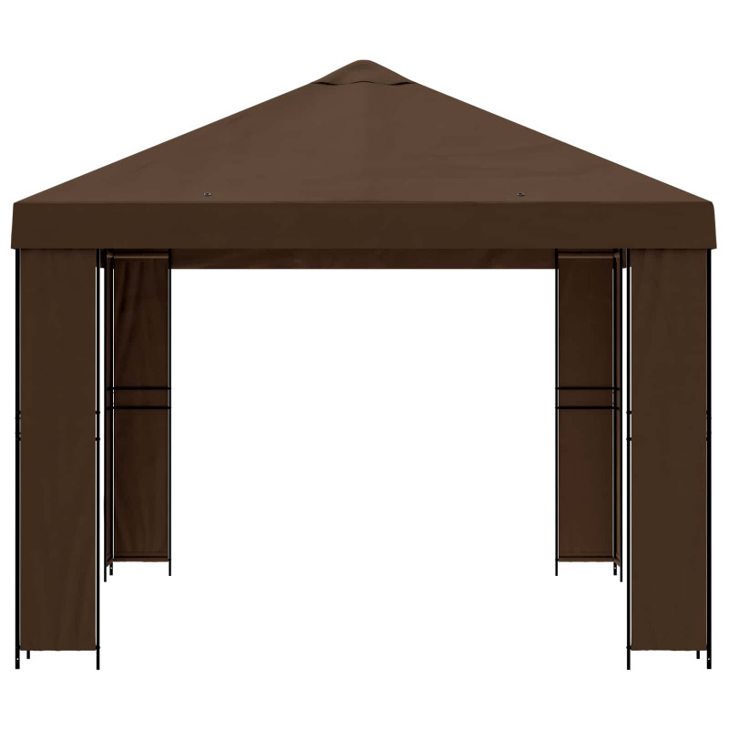 Altana 4 × 3 m brązowy Poliester i Stal 190 gsm