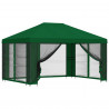 Altana ogrodowa ze ścianami bocznymi 4 × 3 m zielony