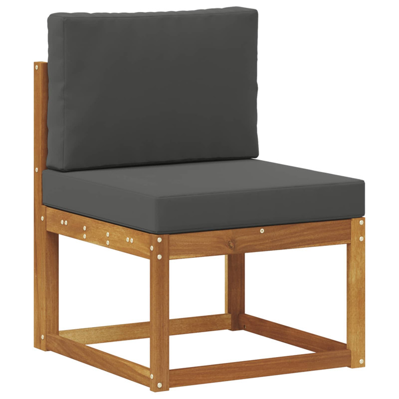 Środkowa sofa ogrodowa Lite Drewno Akacji Naturalny