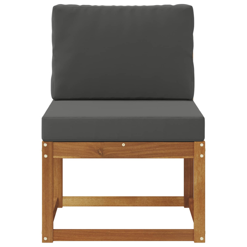 Środkowa sofa ogrodowa Lite Drewno Akacji Naturalny