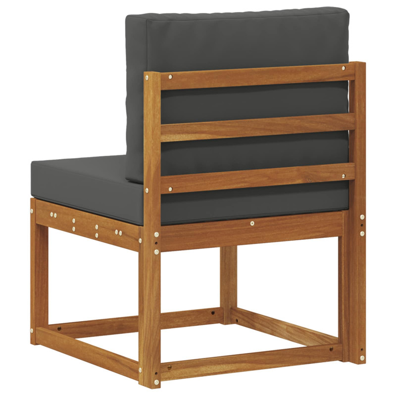 Środkowa sofa ogrodowa Lite Drewno Akacji Naturalny