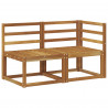 Modułowa sofa na zewnątrz 2 Sztuka Naturalny Lite Drewno Akacji