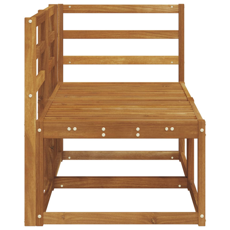 Modułowa sofa na zewnątrz 2 Sztuka Naturalny Lite Drewno Akacji
