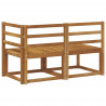 Modułowa sofa na zewnątrz 2 Sztuka Naturalny Lite Drewno Akacji