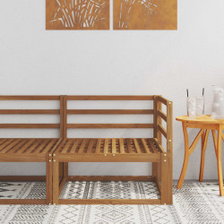 Sofa narożna na zewnątrz Naturalny 83 x 83 x 73 cm