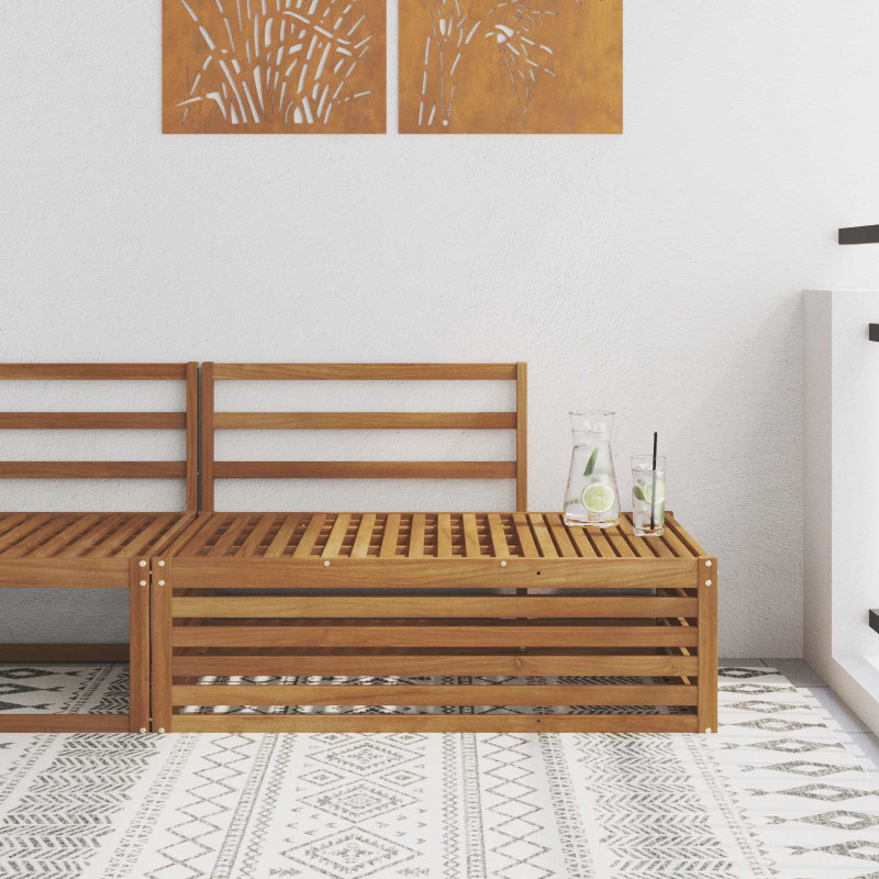 Sofa końcowa na zewnątrz Naturalny 115 x 83 x 73 cm