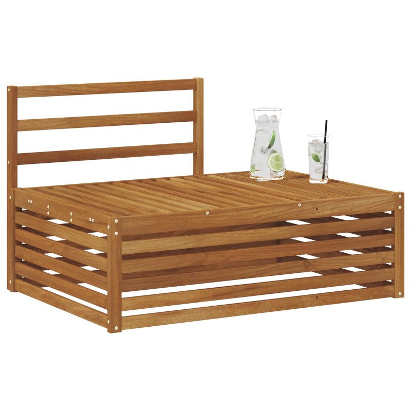 Sofa końcowa na zewnątrz Naturalny 115 x 83 x 73 cm