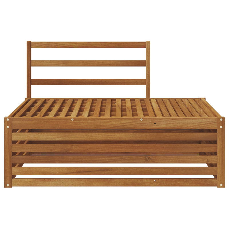 Sofa końcowa na zewnątrz Naturalny 115 x 83 x 73 cm