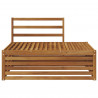 Sofa końcowa na zewnątrz Naturalny 115 x 83 x 73 cm