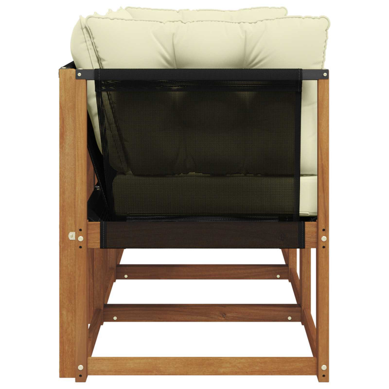 Modułowa sofa na zewnątrz z poduszką 3 Sztuka Naturalny