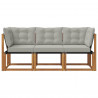 Modułowa sofa na zewnątrz z poduszką 3 Sztuka Naturalny