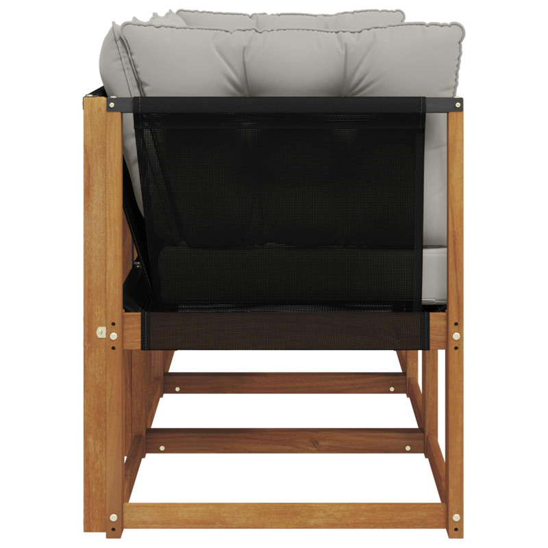 Modułowa sofa na zewnątrz z poduszką 3 Sztuka Naturalny
