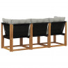 Modułowa sofa na zewnątrz z poduszką 3 Sztuka Naturalny