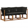 Modułowa sofa na zewnątrz z poduszką 3 Sztuka Naturalny