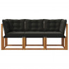 Modułowa sofa na zewnątrz z poduszką 3 Sztuka Naturalny