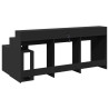 Biurko z podświetleniem LED, czarne, 200x104x91 cm