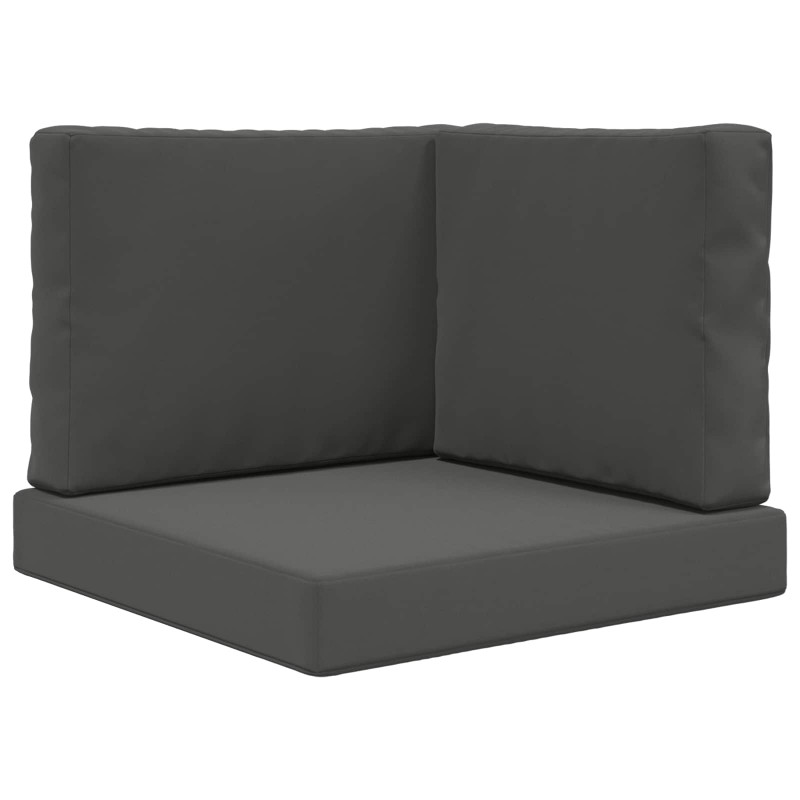 Poduszka do sofy na zewnątrz 3 pcs Antracyt Poliester