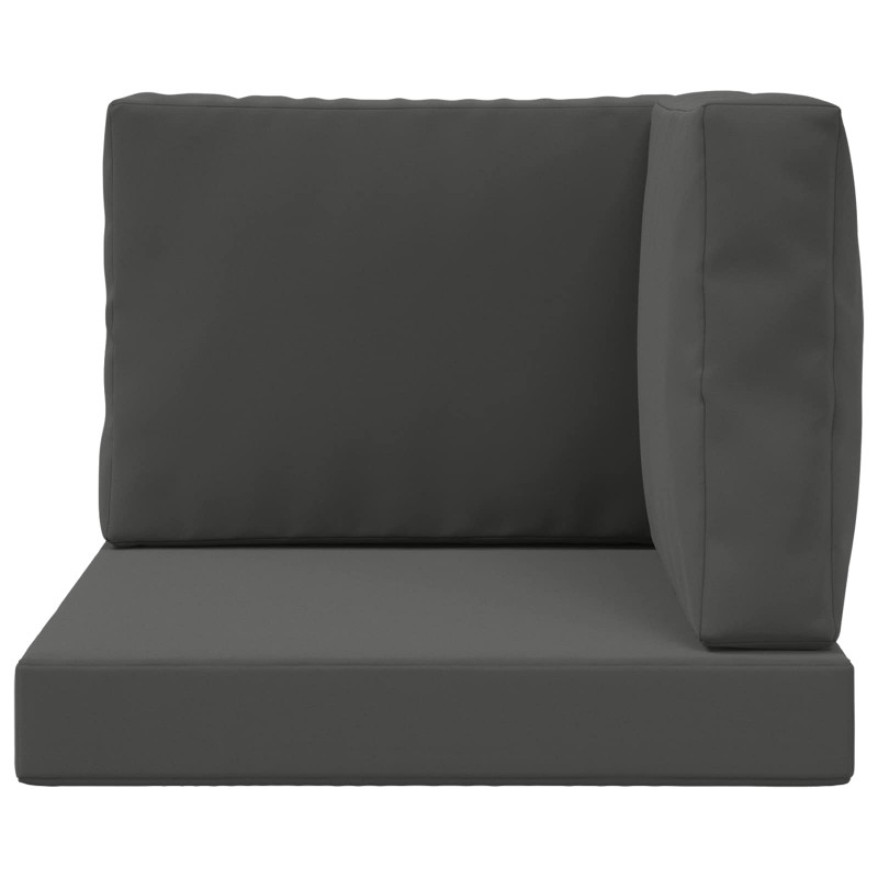 Poduszka do sofy na zewnątrz 3 pcs Antracyt Poliester