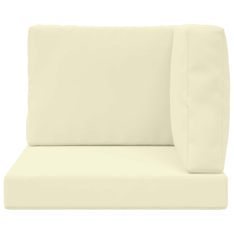 Poduszka do sofy na zewnątrz 3 pcs Kremowy Poliester