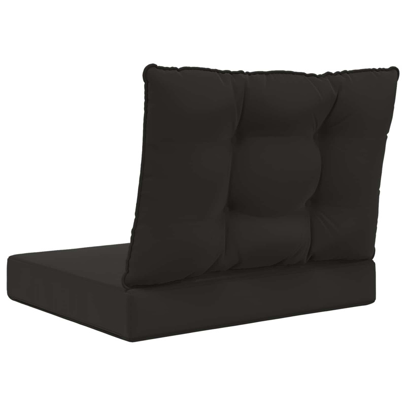 Poduszka do sofy na zewnątrz 2 pcs Czarny Poliester