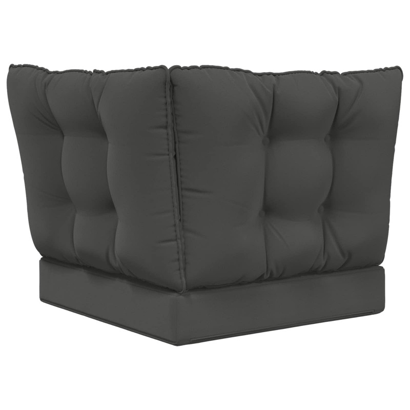 Poduszka do sofy na zewnątrz 3 pcs Antracyt Poliester