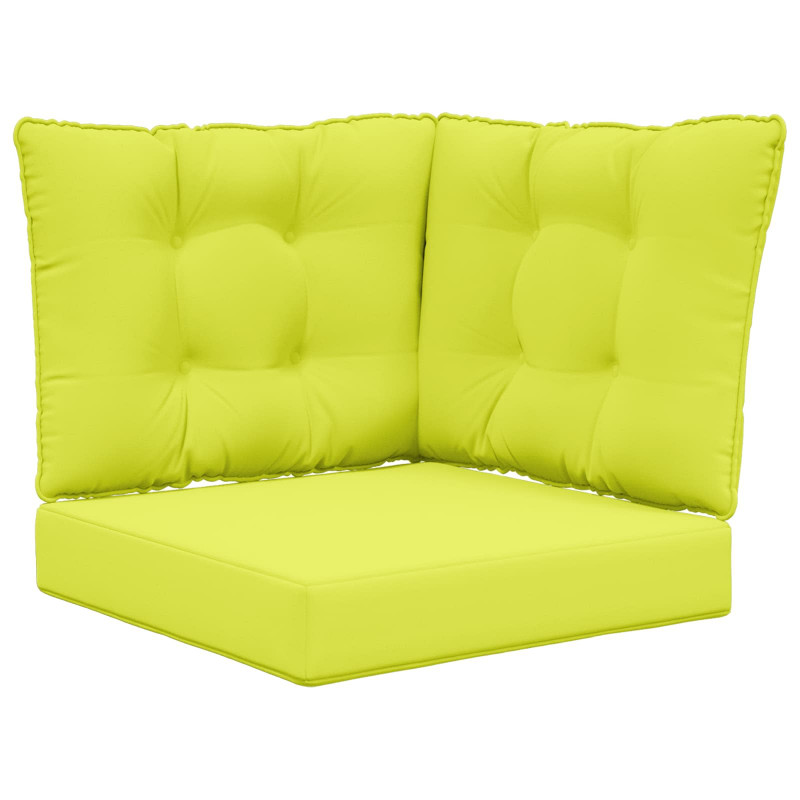 Poduszka do sofy na zewnątrz 3 pcs Zielony Poliester