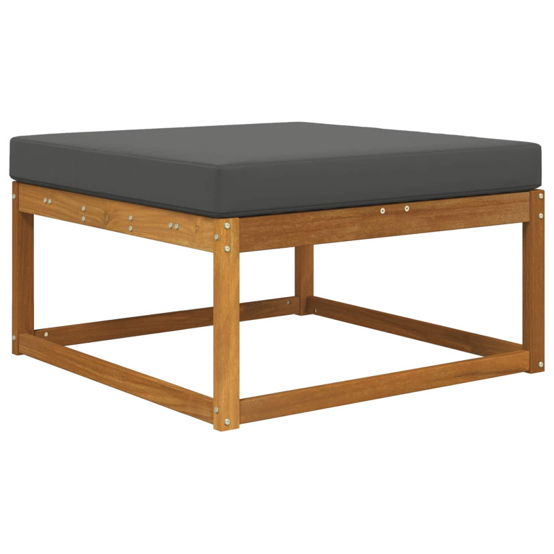 Poduszka do sofy na zewnątrz Antracyt 80 x 80 x 8 cm Poliester