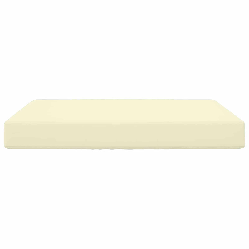 Poduszka do sofy na zewnątrz Kremowy 80 x 80 x 8 cm Poliester