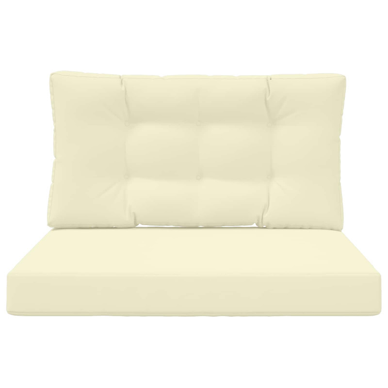 Poduszka do sofy na zewnątrz 2 pcs Kremowy Poliester