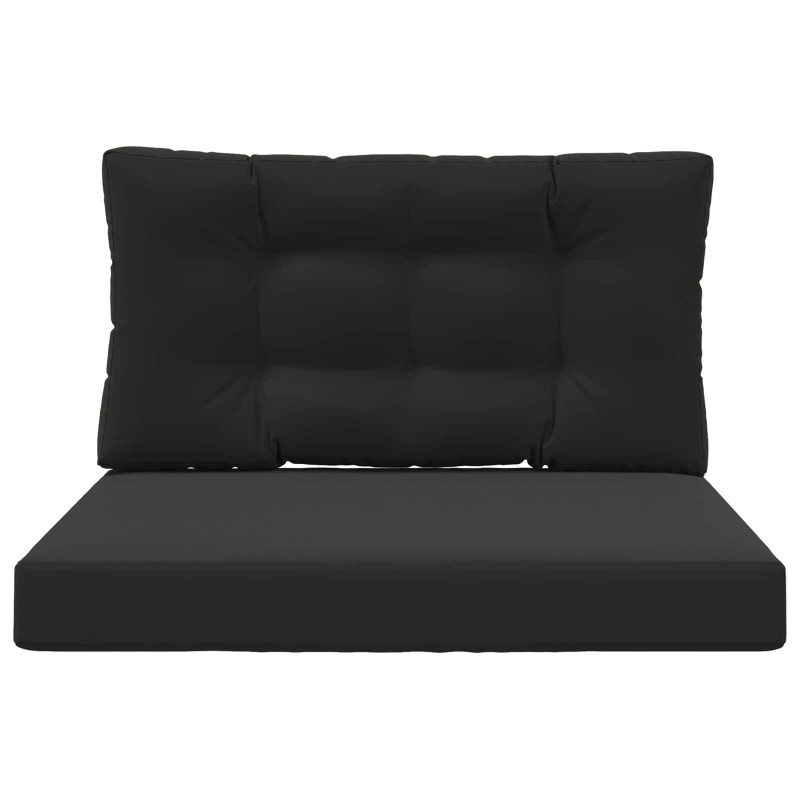 Poduszka do sofy na zewnątrz 2 pcs Czarny Poliester