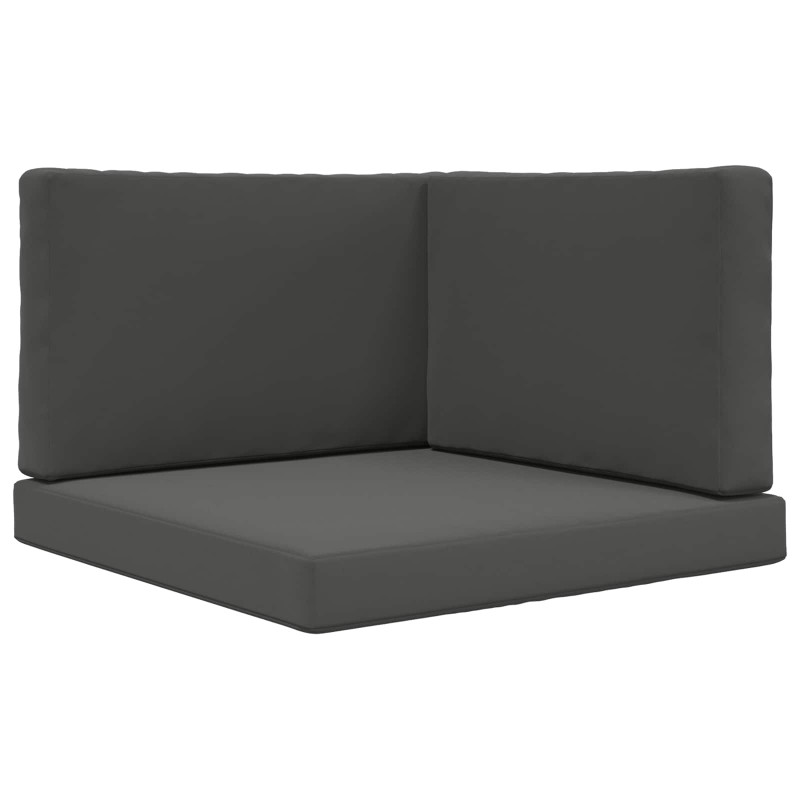 Poduszka do sofy na zewnątrz 3 pcs Antracyt Poliester
