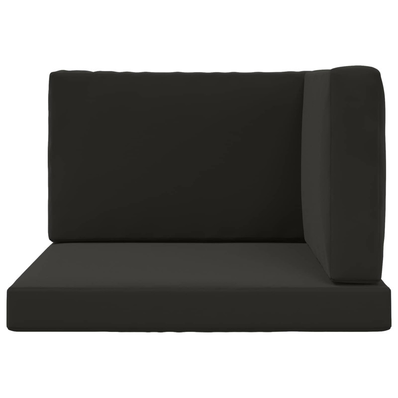 Poduszka do sofy na zewnątrz 3 pcs Czarny Poliester
