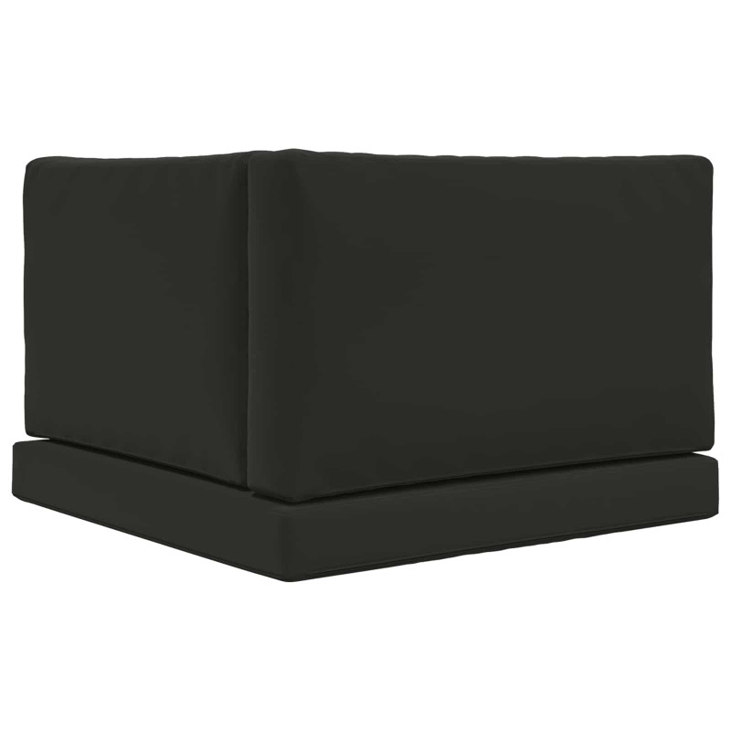 Poduszka do sofy na zewnątrz 3 pcs Czarny Poliester