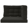 Poduszka do sofy na zewnątrz 3 pcs Czarny Poliester