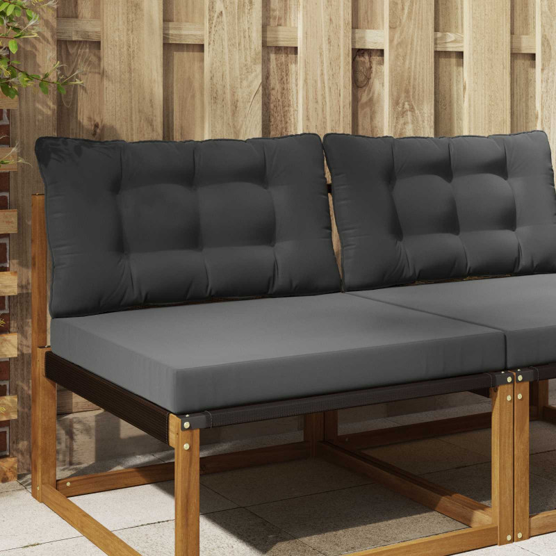Poduszka do sofy na zewnątrz 2 pcs Antracyt Poliester
