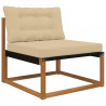 Poduszka do sofy na zewnątrz 2 pcs Beżowy Poliester