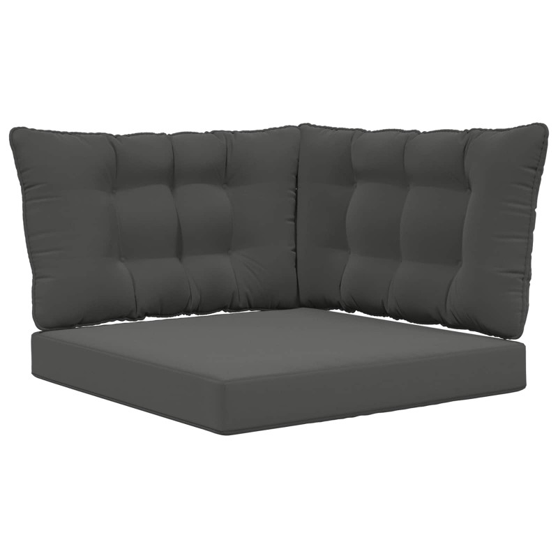 Poduszka do sofy na zewnątrz 3 pcs Antracyt Poliester