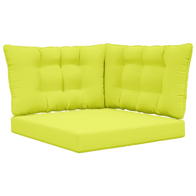 Poduszka do sofy na zewnątrz 3 pcs Zielony Poliester