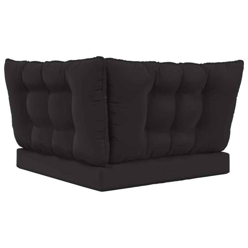 Poduszka do sofy na zewnątrz 3 pcs Czarny Poliester