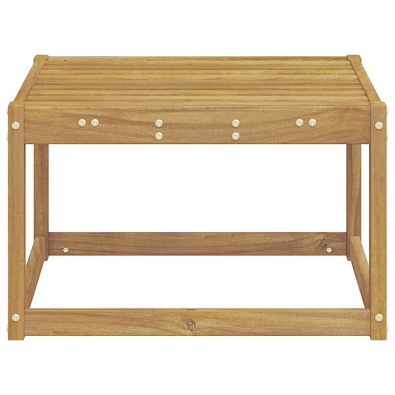 Outdoor Hocker Lite Drewno Akacji Biały 59 x 59 x 37 cm
